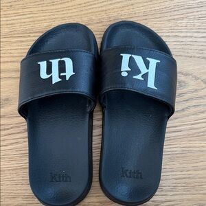 Kith Black Slide Sandals